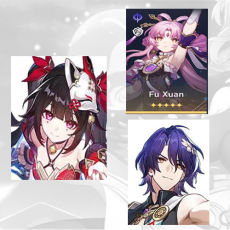 Asia Female|Sparkle + Fu Xuan + Dr.Ratio|TL3-TL10|1-8 four-star characters|departure banner uncleared(50/50)| Female |Not bound to mailbox and mobile phone