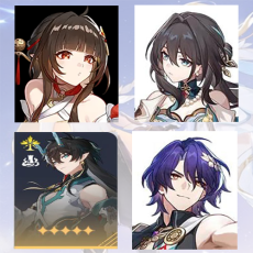 [Asia Female]Lingsha + Ruan Mei + Dan Heng Imbibitor Lunae + Dr.Ratio | T6-10 | 0-5 four-star characters |departure banner uncleared(50/50)|Not bound to mailbox and mobile phone