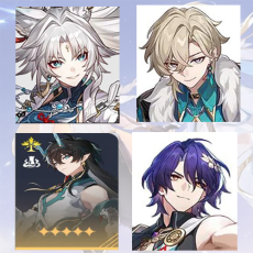 [Asia Female]Feixiao + Aventurine + Dan Heng Imbibitor Lunae + Dr.Ratio | T6-10 | 0-5 four-star characters |departure banner uncleared(50/50)|Not bound to mailbox and mobile phone