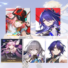 [Asia Female]Rappa + Acheron + Fu Xuan + Bronya + Dr.Ratio | Level 6 | 0-5 four-star characters |departure banner uncleared(50/50)