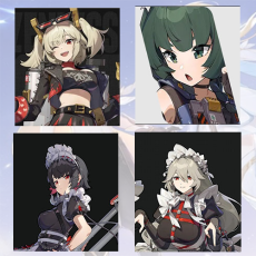 Asia|Lv4-10|Female|Burnice Whita + Qing yi + Ellen Joe + Random 5-star hero + Random 4-star hero