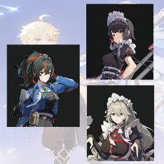 Asia|Lv4-10|Female|Zhu Yuan + Ellen Joe + Alexandrina Sebastiane + Random 4-star character|Fast delivery