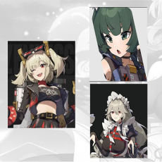 Asia|Lv4-10|Female|Burnice Whita + Qing yi + Alexandrina Sebastiane + Random 4-star hero