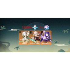 [Asia]AR52 |Nahida+Kaedehara Kazuha+Raiden Shogun|52000+Primogems |Random 4-30 Four-Star Heroes | Not Binding Mobile Phones