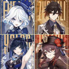 Asia|AR10|Yelan+Hutao+Furina+Zhongli|4 5-star characters|8-15 four-star characters|No birthday set, no email bound|100% Exploration|Genshin Impact