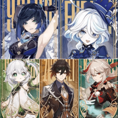 Asia|AR10|Yelan+Zhongli+Kazuha+Nahida+Furina |4 5-star characters|8-15 four-star characters|No birthday set, no email bound|100% Exploration|Genshin Impact