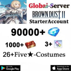 F[Global] 90000+ diamonds | Single DrawTicket x 1000+ | 5* Recruitment Ticket x 3 | Random 5* garment x 26 |10-30UR exclusive weapon|Android/iOS interoperability] BrownDust 2