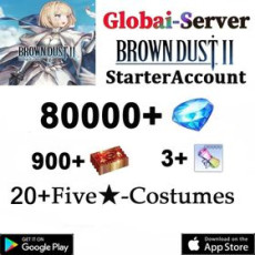 D[Global] 80000+ diamonds | Single DrawTicket x 900+ | 5* Recruitment Ticket x 3 | Random 5* garment x 20 |10-30UR exclusive weapon|Android/iOS interoperability] BrownDust 2