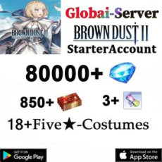 C[Global] 80000+ diamonds | Single DrawTicket x 850+ | 5* Recruitment Ticket x 3 | Random 5* garment x 18 |10-30UR exclusive weapon|Android/iOS interoperability] BrownDust 2