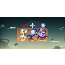 [Asia]AR52 |Nahida+Furina+Raiden Shogun|52000+Primogems |Random 4-30 Four-Star Heroes | Not Binding Mobile Phones