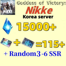 Korea server|15000+Diamond+Random 3-6 SSR + Recruitment Scroll +115]Goddess of Victory: Nikke