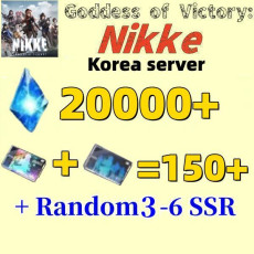 Korea server|20000+Diamond+Random 3-6 SSR + Recruitment Scroll +150]Goddess of Victory: Nikke