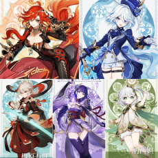 Asia|AR10|Mavuika+Furina+Raiden+Kazuha+Nahida|5 5-star characters|8-15 four-star characters|No birthday set, no email bound|Able to explore 100% |can log in normally immediately|Genshin Impact