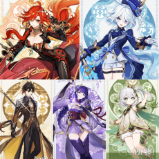 Asia|AR10|Mavuika+Furina+Raiden+Zhongli+Nahida|5 5-star characters|8-15 four-star characters|No birthday set, no email bound|Able to explore 100% |can log in normally immediately|Genshin Impact