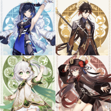 Asia|AR10|Yelan+Zhongli+Nahida+Hutao|4 5-star characters|8-15 four-star characters|No birthday set, no email bound|Able to explore 100% |Can log in normally|Genshin Impact