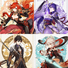 Asia|AR10|Mavuika+Raiden+Kazuha+Zhongli|4 5-star characters|8-15 four-star characters|No birthday set, no email bound|100% Exploration|Able to explore 100% |can log in normally immediately|Genshin Impact