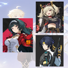 Asia|Female|Astra Yao + Burnice + Harumasa  + Random 4-star character|Fast delivery