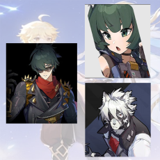 Asia|Female|lighter + Qing yi + Von Lycaon  + Random 4-star character|Fast delivery
