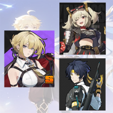 Asia|Female|Evelyn + Burnice + Harumasa  + Random 4-star character|Fast delivery