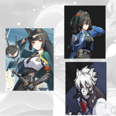 Asia|Female|Hoshimi Miyabi + Zhu Yuan + Von Lycaon  + Random 4-star character|Fast delivery