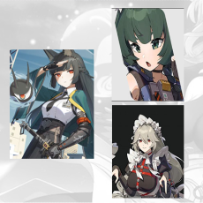 Asia|Female|Hoshimi Miyabi + Qing yi + Alexandrina Sebastiane  + Random 4-star character|Fast delivery