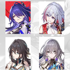 [Asia TL3-11] Acheron + Topaz + Ruan Mei + Bronya | 0-5 four-star characters |departure banner uncleared(50/50)|Fast shipping