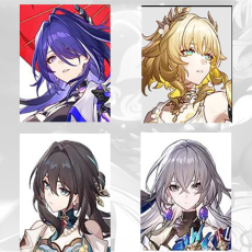 [Asia TL3-11] Acheron + Aglaea + Ruan Mei + Bronya | 0-5 four-star characters |departure banner uncleared(50/50)|Fast shipping