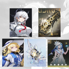 Asia|Female|Lv4-10| Zani + Zani Weapon + Phoebe + Phoebe Weapon + The Shorekeeper|Random 5 stars|The novice pool is not used