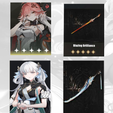 Asia|Female|Lv4-10| Changli + Changli Weapon + Jinhsi + Jinhsi Weapon|Random 5 stars|The novice pool is not used