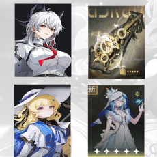 Asia|Female|Lv4-10| Zani + Zani Weapon + Phoebe + The Shorekeeper|Random 5 stars|The novice pool is not used
