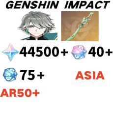 Asia|AR50+|Alhaitham+Light of Foliar Incision+Jean|2 5-star characters|primogems：44500  Acquaint Fate：75+  Acquaint Fate:40+|Barbara|Beidou|Diona|Dolly|Kuki Shinobu|Laila|Shikanoin Heizo|Noelle|Xingqiu*1|Yunjin|No birthday set, no email bound|can log in n