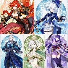 Asia|AR10|Mavuika+Furina+Neuvillette+Nahida+Raiden|5 5-star characters|8-15 four-star characters|No birthday set, no email bound|Able to explore 100%|can log in normally immediately|Genshin Impact