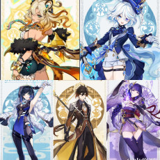 Asia|AR10|Xilonen+Furina+Raiden+Yelan+Zhongli|5 5-star characters|8-15 four-star characters|No birthday set, no email bound|Able to explore 100%|can log in normally immediately|Genshin Impact