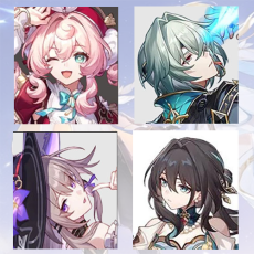 [Asia Female lv 4-10] Hyacine + Anaxa + The Herta + Ruan Mei | Companion Jinling has not been used 0-5 four-star characters |