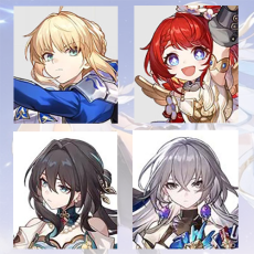 [Asia Female lv 4-10] Saber + Tribbie + Ruan Mei + Bronya |  0-5 four-star characters |