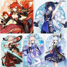 Asia|AR10|Mavuika+Yelan+Kokomi+Ayaka+Kazuha|5 5-star characters|8-15 four-star characters|No birthday set, no email bound|Able to explore 100%|can log in normally immediately|Genshin Impact