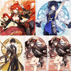 Asia|AR10|Mavuika+Yelan+Hutao*1C+Zhongli|4 5-star characters|8-15 four-star characters|No birthday set, no email bound|Able to explore 100%|can log in normally immediately|Genshin Impact