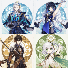 Asia|AR10|Neuvillette+Nahida+Yelan+Zhongli|4 5-star characters|8-15 four-star characters|No birthday set, no email bound|Able to explore 100%|can log in normally immediately|Genshin Impact