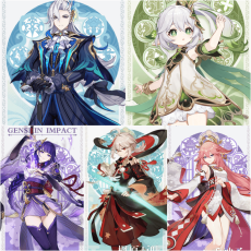 Asia|AR10|Neuvillette+Nahida+Yea Miko+Raiden+Kazuha|5 5-star characters|8-15 four-star characters|No birthday set, no email bound|Able to explore 100%|can log in normally immediately|Genshin Impact