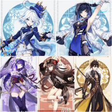 Asia|AR10|Furina+Yelan+Raiden+Hutao+Zhongli|5 5-star characters|8-15 four-star characters|No birthday set, no email bound|Able to explore 100%|can log in normally immediately|Genshin Impact