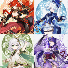 Asia|AR10|Mavuika+Furina+Nahida+Raiden|4 5-star characters|8-15 four-star characters|No birthday set, no email bound|Able to explore 100%|can log in normally immediately|Genshin Impact