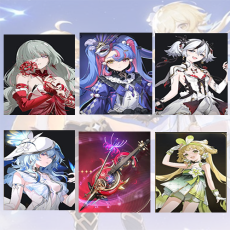 Asia lv 8| Phrolova + Roccia + Camellya + The Shorekeeper + Phrolova Weapon + verina | Random 4 stars |The novice pool is not used