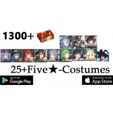 TCL8[Global]165000+diamonds|+25+Random 5* garment(including / +Rou+Roxy+ Eris+Summer Vacation Dalvi+Yumi+Hikage+Yozakura+Yomi+Celebrity Bunny Loen+Daydream Bunny Morpeah+Orcbolg Goblin Slayer (limited)+Pool Party Scheherazade+Single DrawTicket x 1300 | 5*