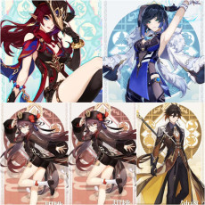 Asia|AR10|Chasca+Yelan+Hutao*1C+Zhongli|4 5-star characters|8-15 four-star characters|No birthday set, no email bound|Able to explore 100%|can log in normally immediately|Genshin Impact