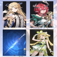 Asia|lv 8| Cartethyia + Ciaccona + Cartethyia Weapon + verina | Random 4 stars |The novice pool is not used
