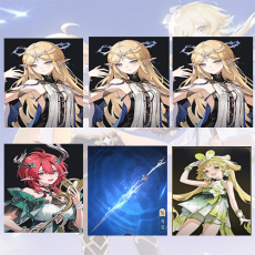 Asia| Cartethyia + Cartethyia + Cartethyia + Ciaccona + Cartethyia Weapon + verina | Random 4 stars |The novice pool is not used