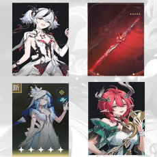 Asia|lv 4-10| Camellya + Camellya Weapon + The Shorekeeper + Ciaccona | Random 4 stars |