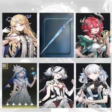 Asia|lv 4-10| Cartethyia + Cartethyia Weapon + Ciaccona + The Shorekeeper + Camellya + Jinhsi | Random 4 stars |