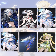 Asia lv 8| Galbrena + Camellya + The Shorekeeper + The Shorekeeper + Galbrena Weapon + verina | Random 4 stars |The novice pool is not used