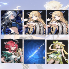 Asia| Galbrena + Cartethyia + Cartethyia + Ciaccona + Cartethyia Weapon + verina | Random 4 stars |The novice pool is not used